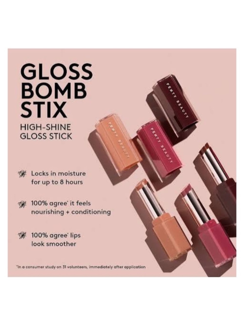 FENTY BEAUTY Gloss Bomb Stix High Shimmer Gloss Stick in C U in Maui - NIB - Picture 5 of 6